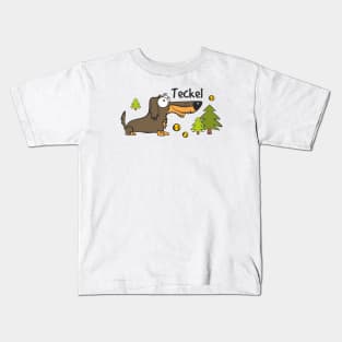 Dachshund brown Kids T-Shirt